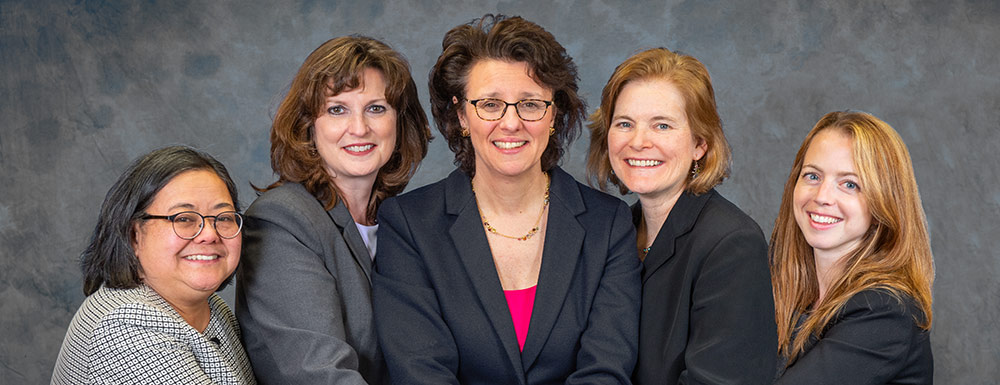 Kelly Bonnevie, Lisa Marino and Lisa Wilson of the law firm Wilson, Marino and Bonnevie, PC in Newton Massachusetts